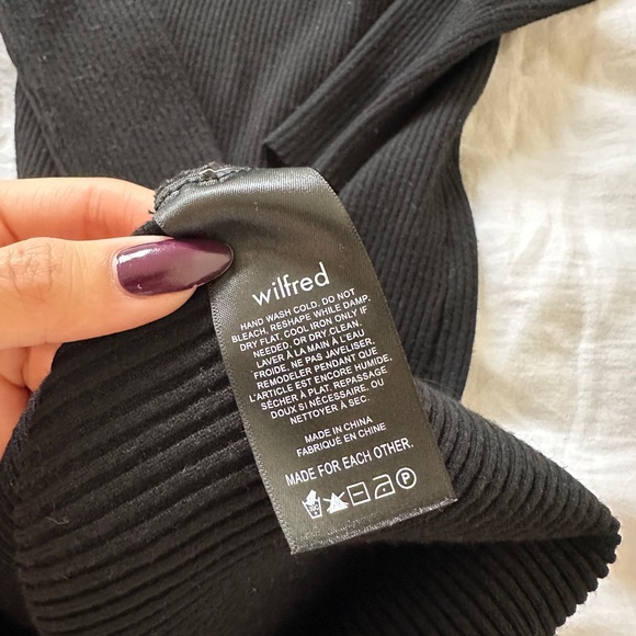 Aritzia WILFRED gabrielle dress in black - Picture 5 of 7